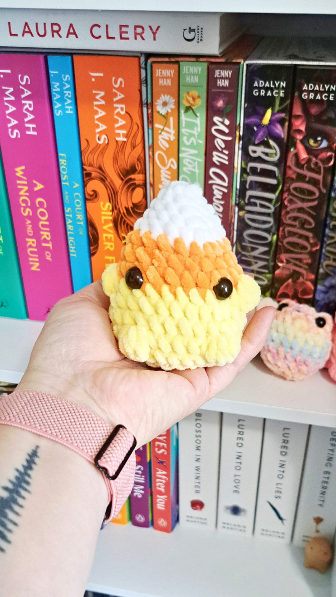 Crochet Candy Corn Plush | Chonky Halloween Plushie | Cute Fall Stuffed Animal | Kawaii Halloween Decor | Handmade Candy Plush