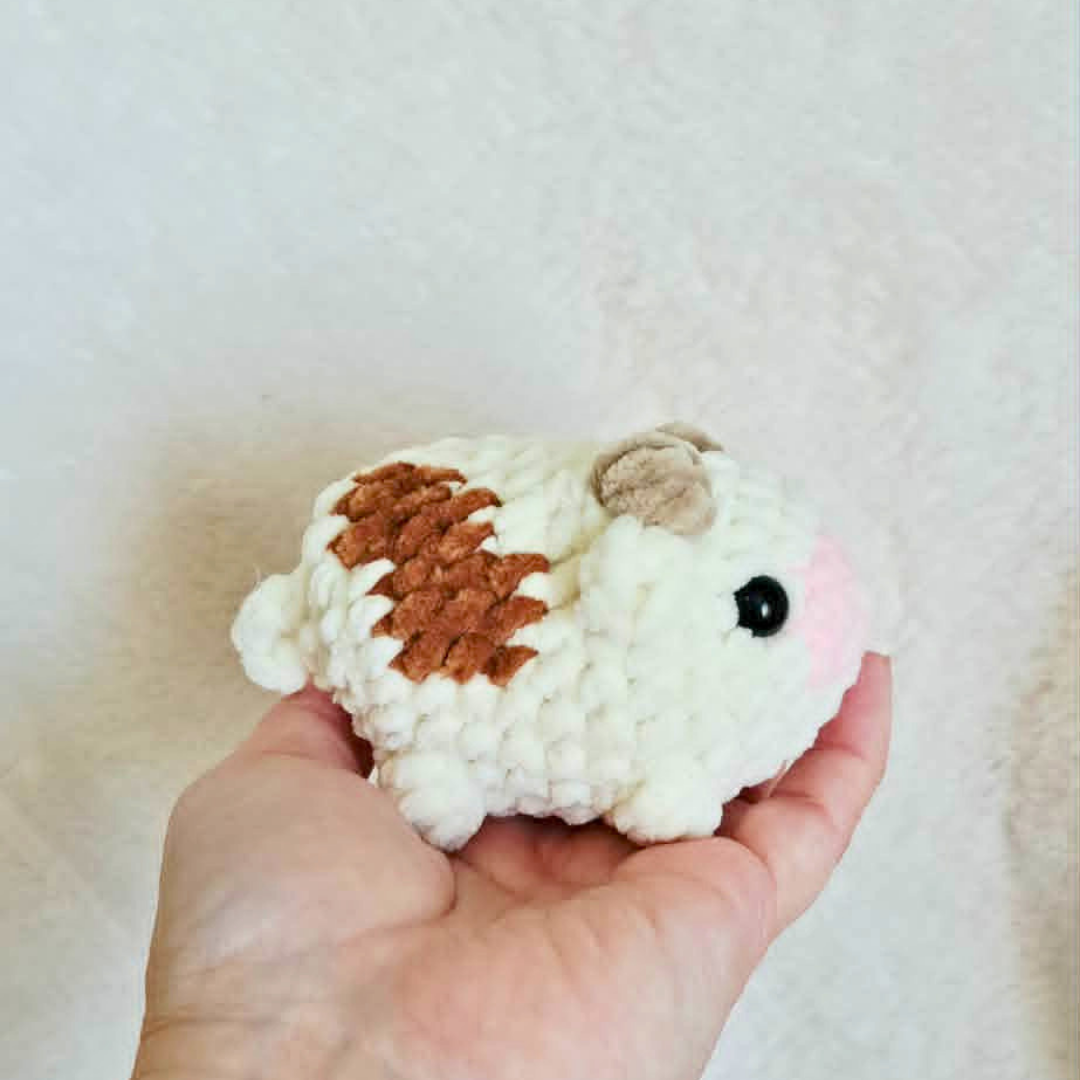 Mini Crochet Cow Plush | Handmade Cow Stuffed Animal | Tiny Farm Animal Plushie | Cute Pocket Cow | Cow Lover Gift