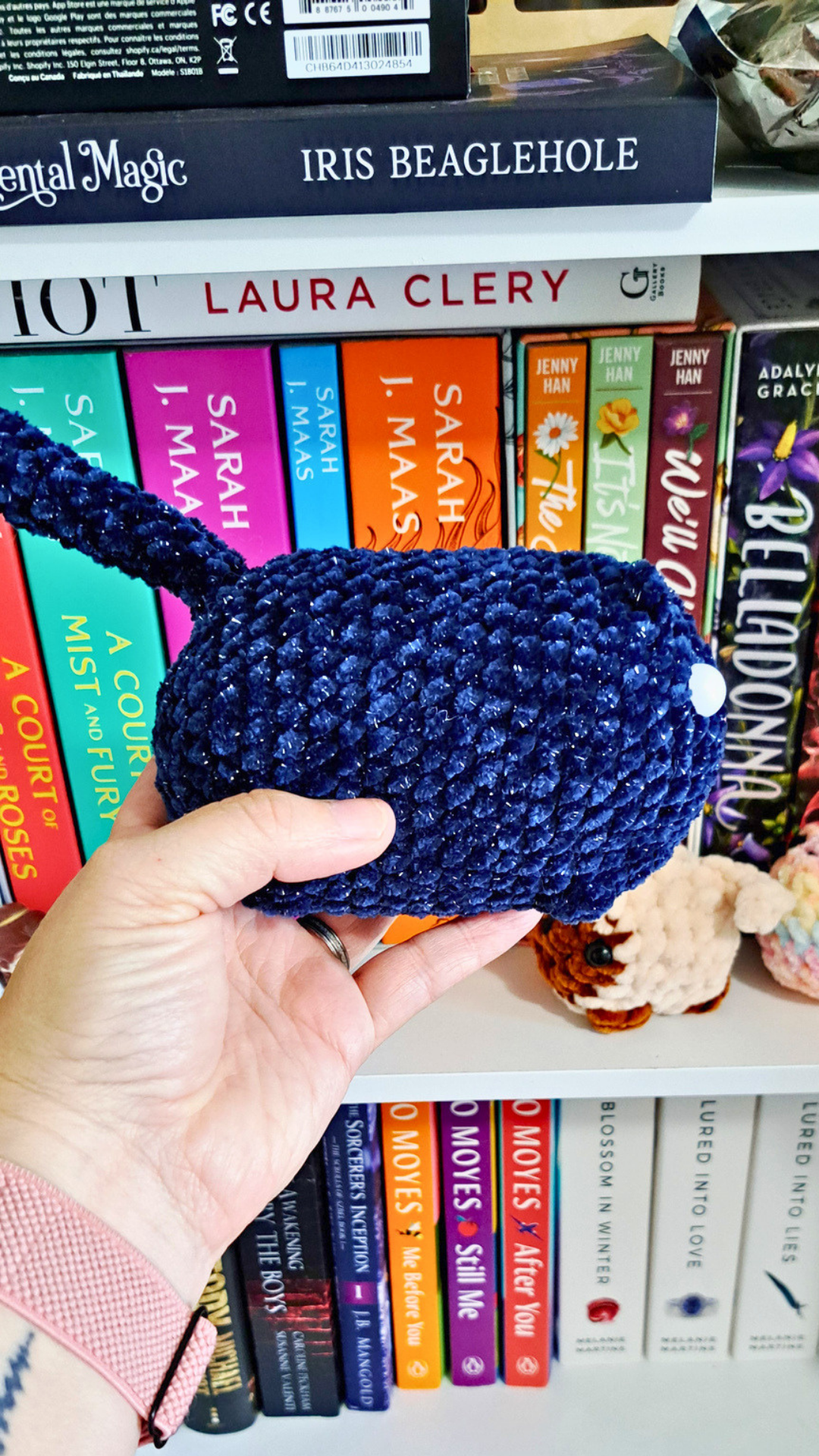 Moonlight Loaf Cat | Sparkly Crochet Cat Plushie