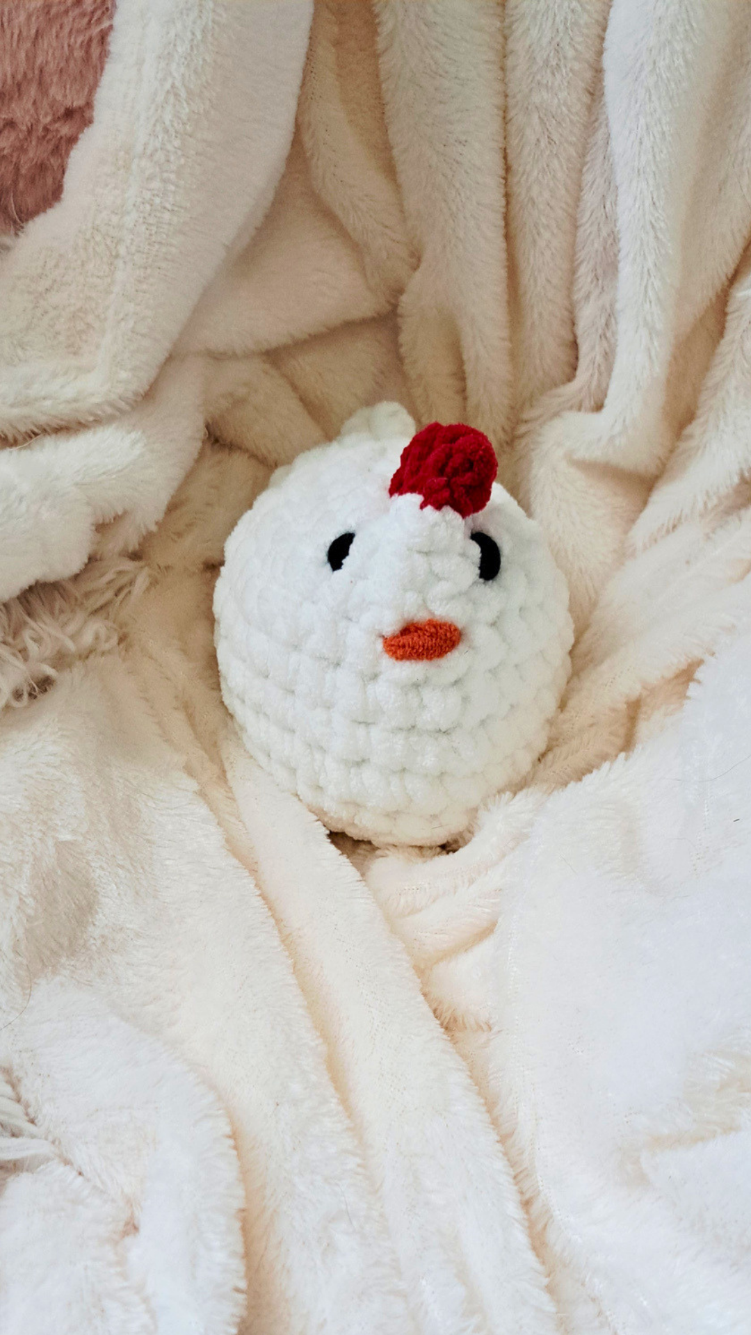 Mabel Chicken Crochet Plush | Chubby Hen Stuffed Animal | Handmade Farm Animal Plushie | Cute Crochet Chicken | Chicken Lover Gift