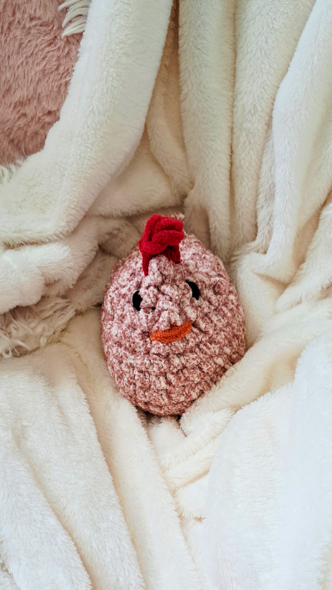 Mabel Chicken Crochet Plush | Chubby Hen Stuffed Animal | Handmade Farm Animal Plushie | Cute Crochet Chicken | Chicken Lover Gift