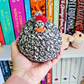 Mabel Chicken Crochet Plush | Chubby Hen Stuffed Animal | Handmade Farm Animal Plushie | Cute Crochet Chicken | Chicken Lover Gift