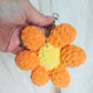 Crochet Flower Keychain | Plush Daisy Bag Charm | Soft Floral Keychain | Handmade Crochet Accessory