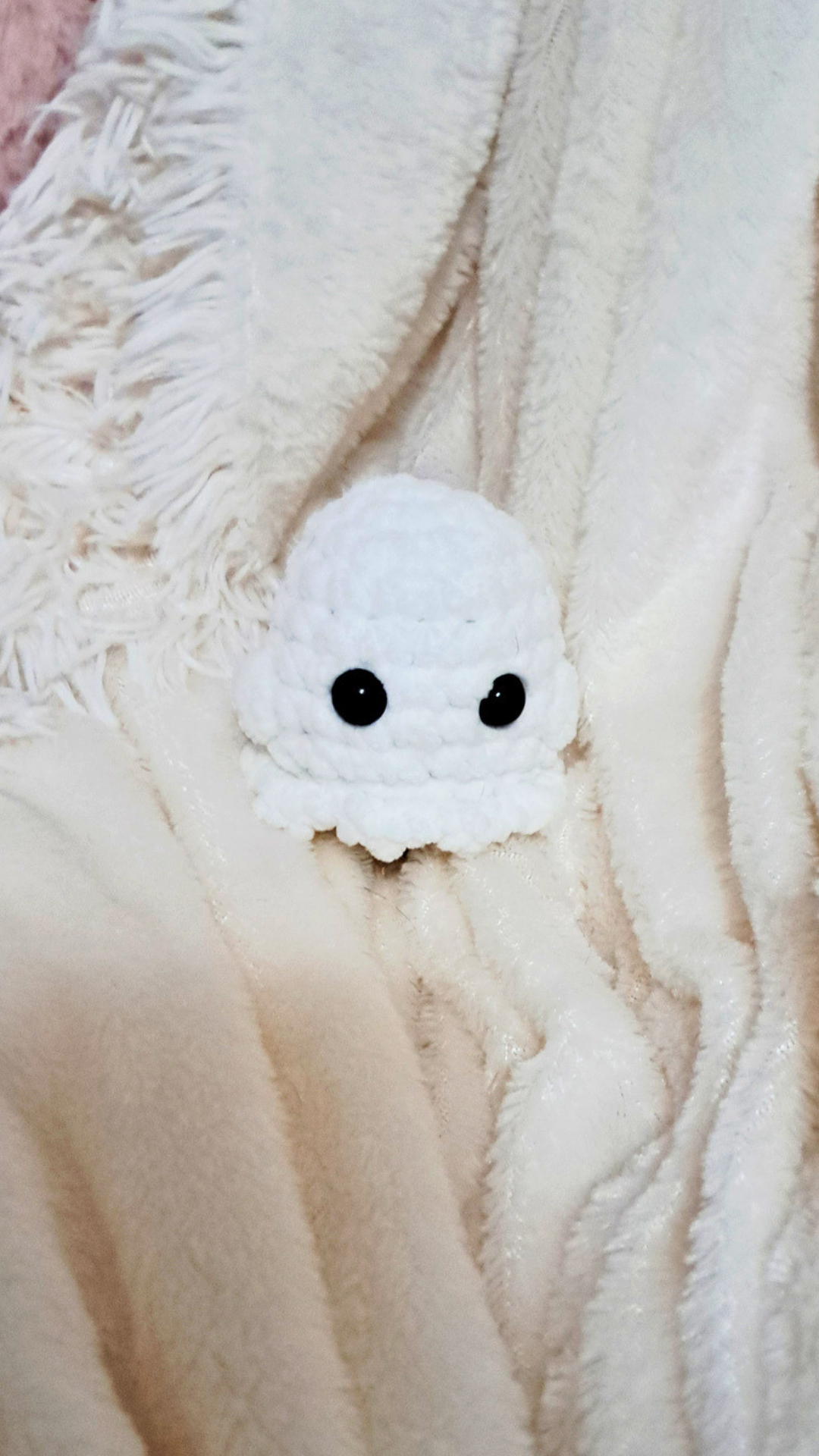 Crochet Ghost Plush | Cute Halloween Ghost | Chunky Ghost Plushie | Spooky Season Decor | Handmade Halloween Plush