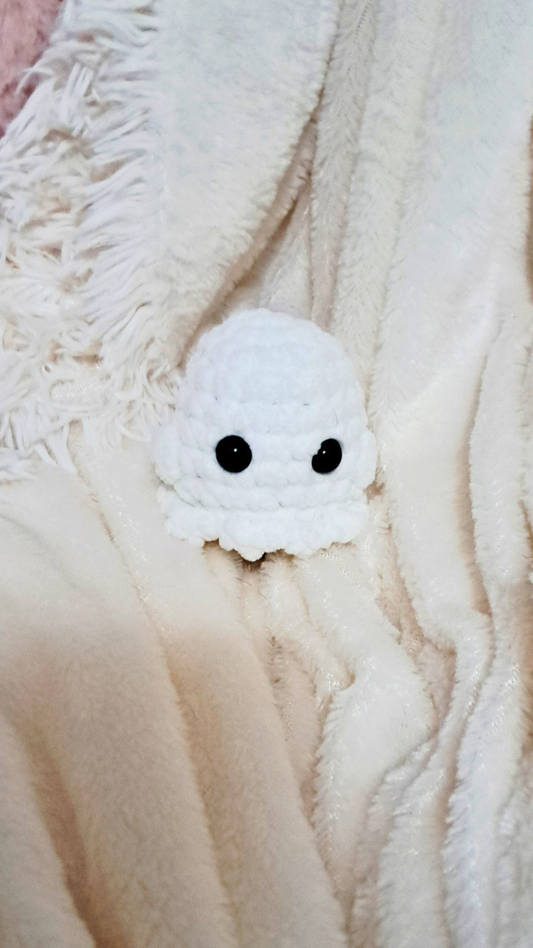 Crochet Ghost Plush | Cute Halloween Ghost | Chunky Ghost Plushie | Spooky Season Decor | Handmade Halloween Plush