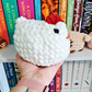 Mabel Chicken Crochet Plush | Chubby Hen Stuffed Animal | Handmade Farm Animal Plushie | Cute Crochet Chicken | Chicken Lover Gift