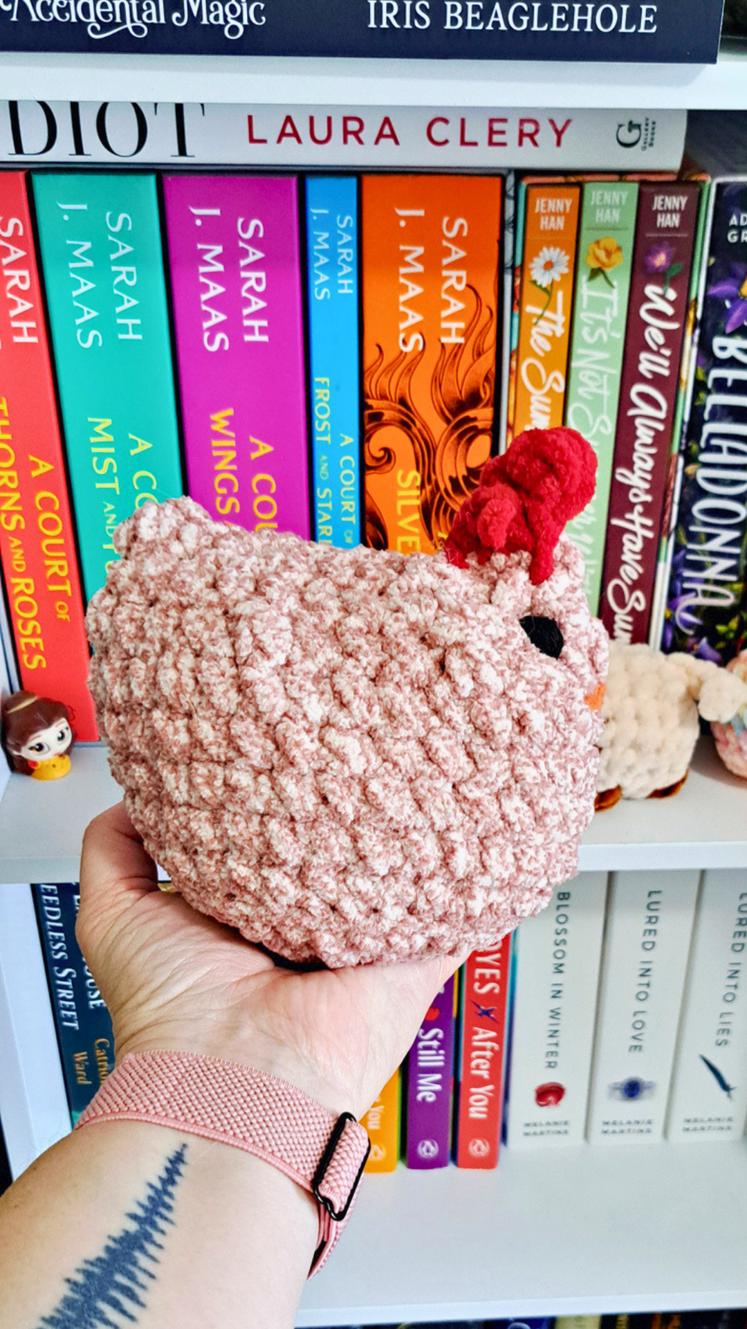 Mabel Chicken Crochet Plush | Chubby Hen Stuffed Animal | Handmade Farm Animal Plushie | Cute Crochet Chicken | Chicken Lover Gift