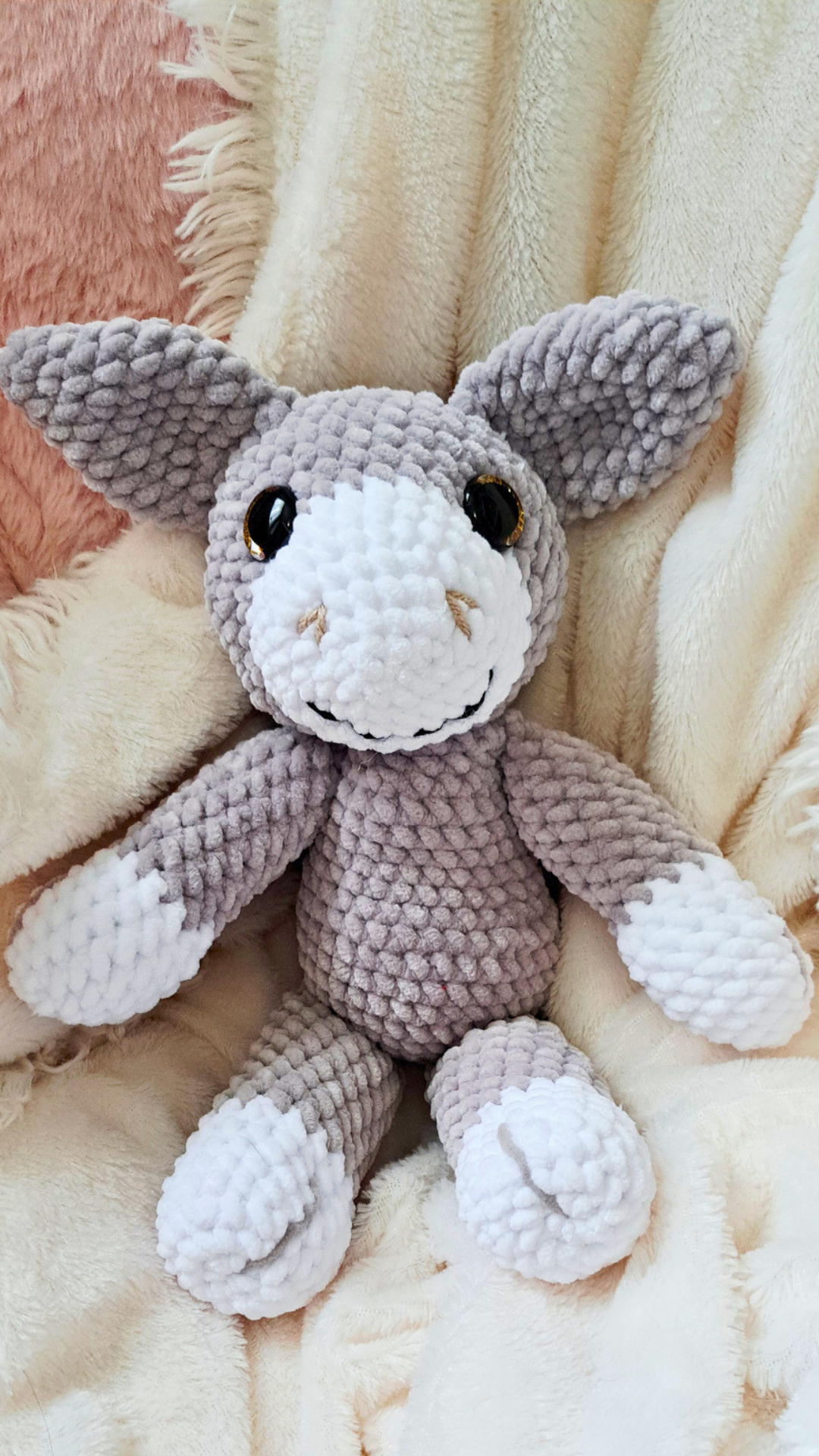 Crochet Donkey Plush | Handmade Donkey Stuffed Animal | Farm Animal Plushie | Soft Amigurumi Donkey | Donkey Lover Gift