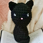 Black Cat Crochet Plush | Handmade Kitty Stuffed Animal | Cute Black Cat Plushie | Cat Lover Gift | Kawaii Crochet Cat