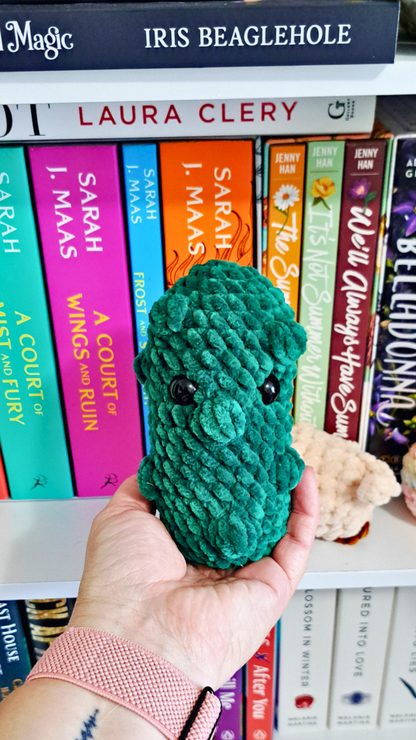 Crochet Pickle Plush | Cute Pickle Stuffed Animal | Funny Food Plushie | Pickle Keychain | Handmade Amigurumi | Pickle Lover Gift