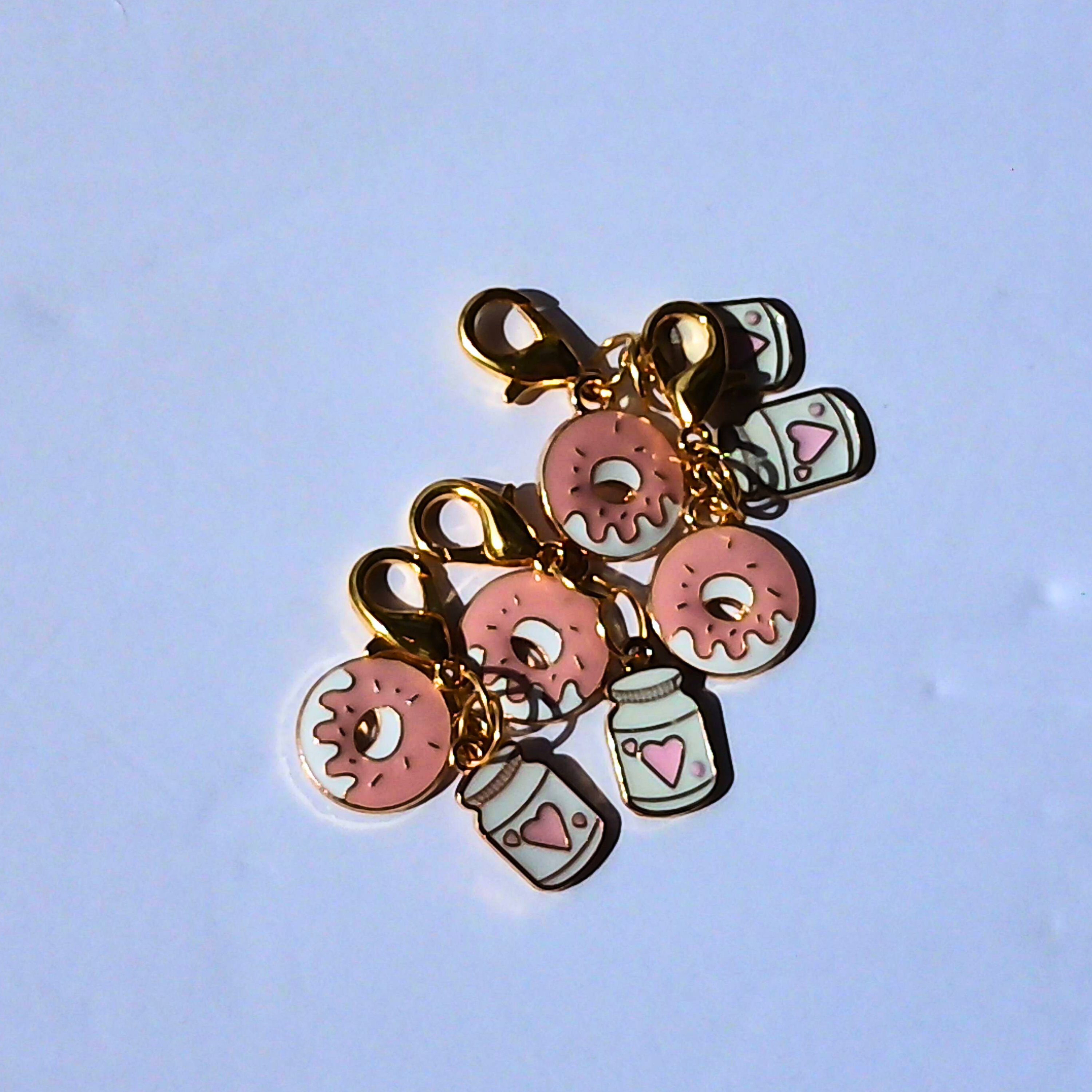 Donut & Milk Zipper Pull Charm