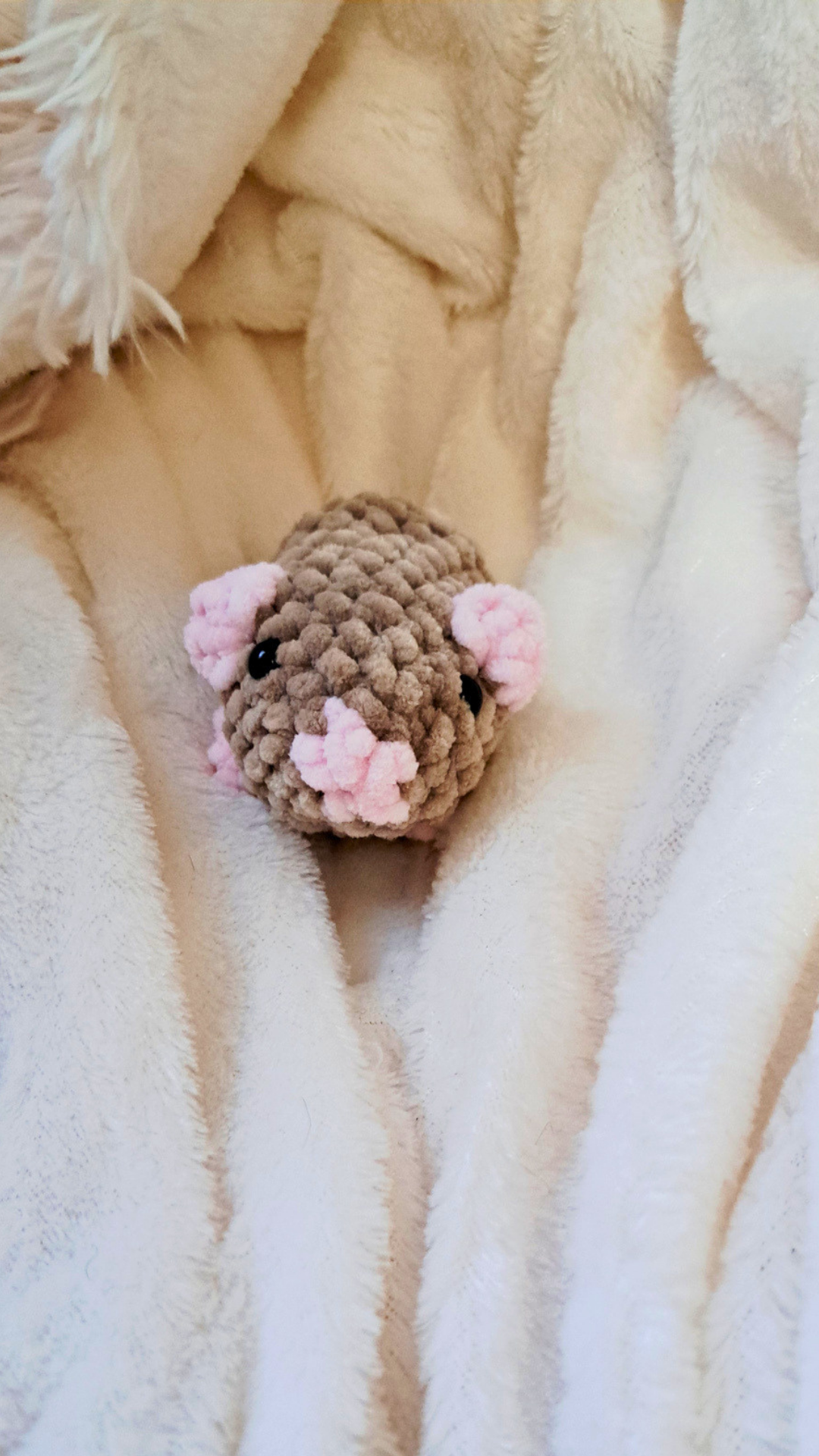 Mini Crochet Mouse Plush | Tiny Mouse Stuffed Animal | Handmade Mouse Plushie | Cute Amigurumi Mouse | Small Animal Gift