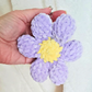 Crochet Flower Keychain | Plush Daisy Bag Charm | Soft Floral Keychain | Handmade Crochet Accessory