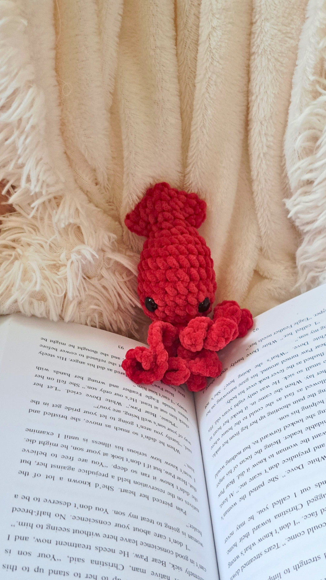 Crochet Squid Plush | Baby Squid Stuffed Animal | Cute Ocean Plushie | Handmade Sea Creature
