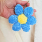 Crochet Flower Keychain | Plush Daisy Bag Charm | Soft Floral Keychain | Handmade Crochet Accessory