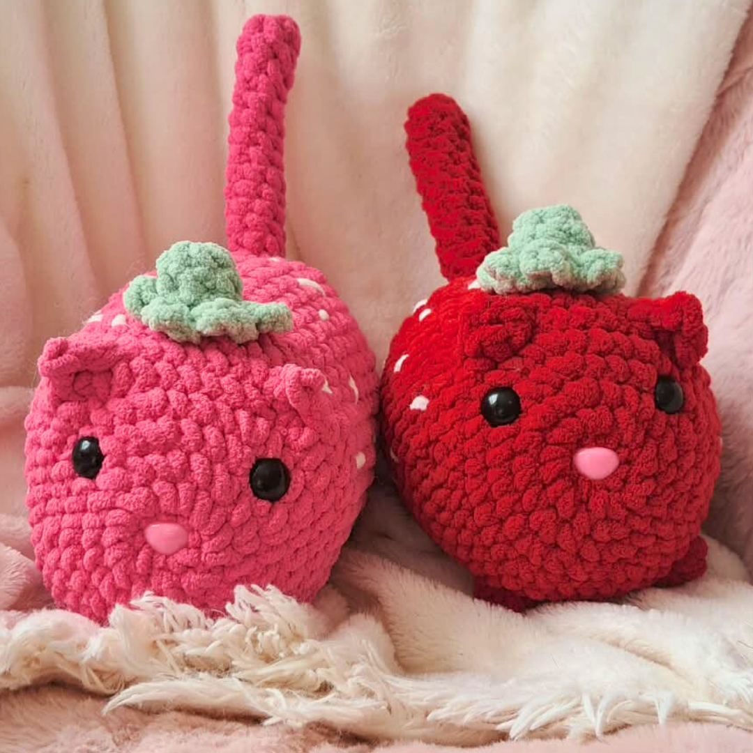 Large Strawberry Loaf Cats