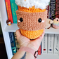 Crochet Pumpkin Spice Latte Plush | Fall Coffee Plushie | Handmade PSL Stuffed Toy | Cozy Autumn Decor | Coffee Lover Gift