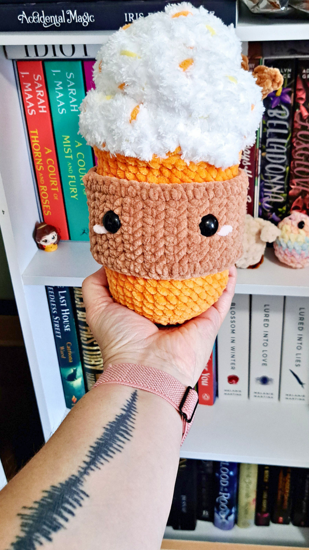Crochet Pumpkin Spice Latte Plush | Fall Coffee Plushie | Handmade PSL Stuffed Toy | Cozy Autumn Decor | Coffee Lover Gift