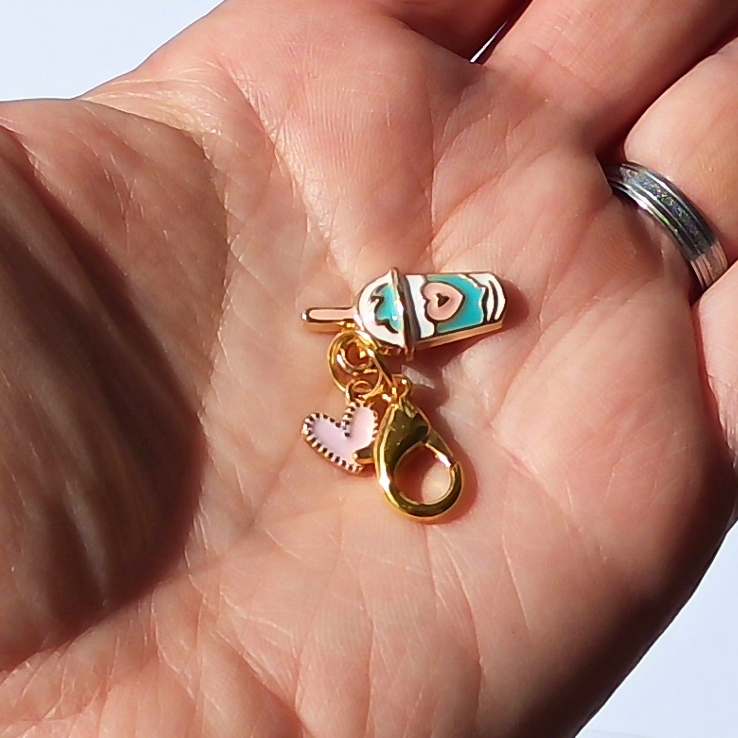 Boba Tea Zipper Pull Charm