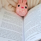 Pocket Bunny Crochet Plush | Mini Bunny Plushie | Cute Pink Rabbit | Handmade Pocket Plush | Easter Basket Gift