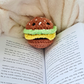 Chubby Burger Crochet Plush | Cute Hamburger Plushie | Food Plush | Kawaii Crochet Food | Handmade Amigurumi | Foodie Gift