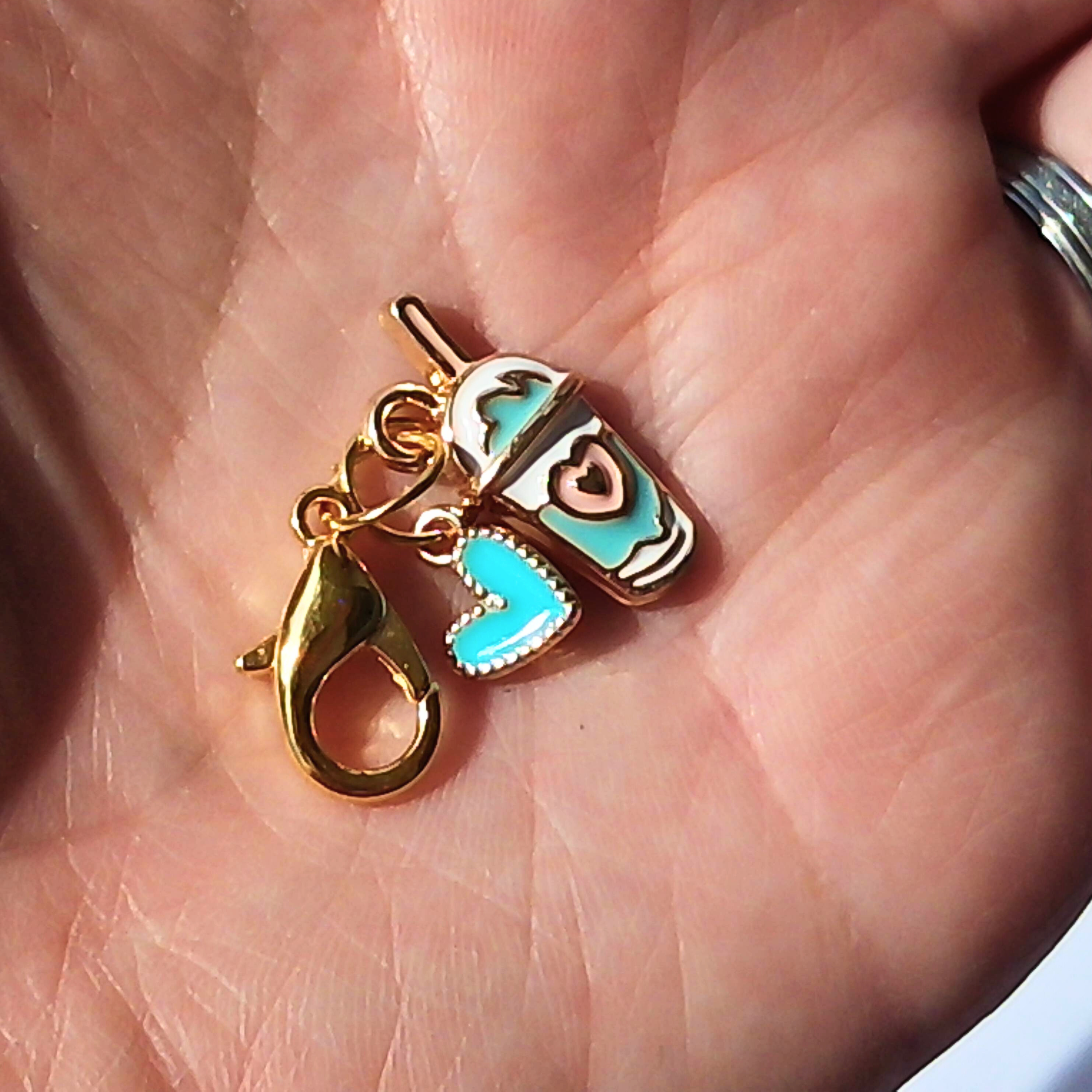 Boba Tea Zipper Pull Charm