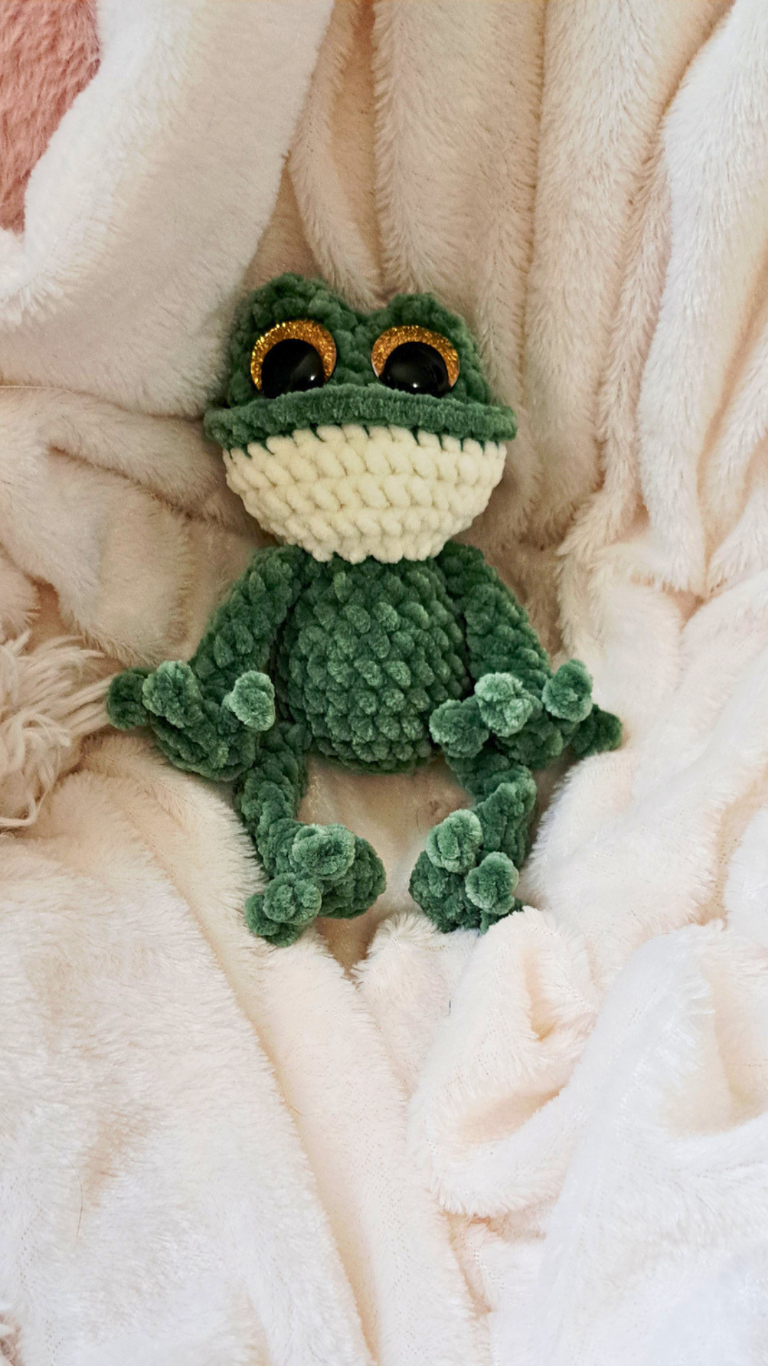 Hopper Frog | Handmade Crochet Frog Plushie