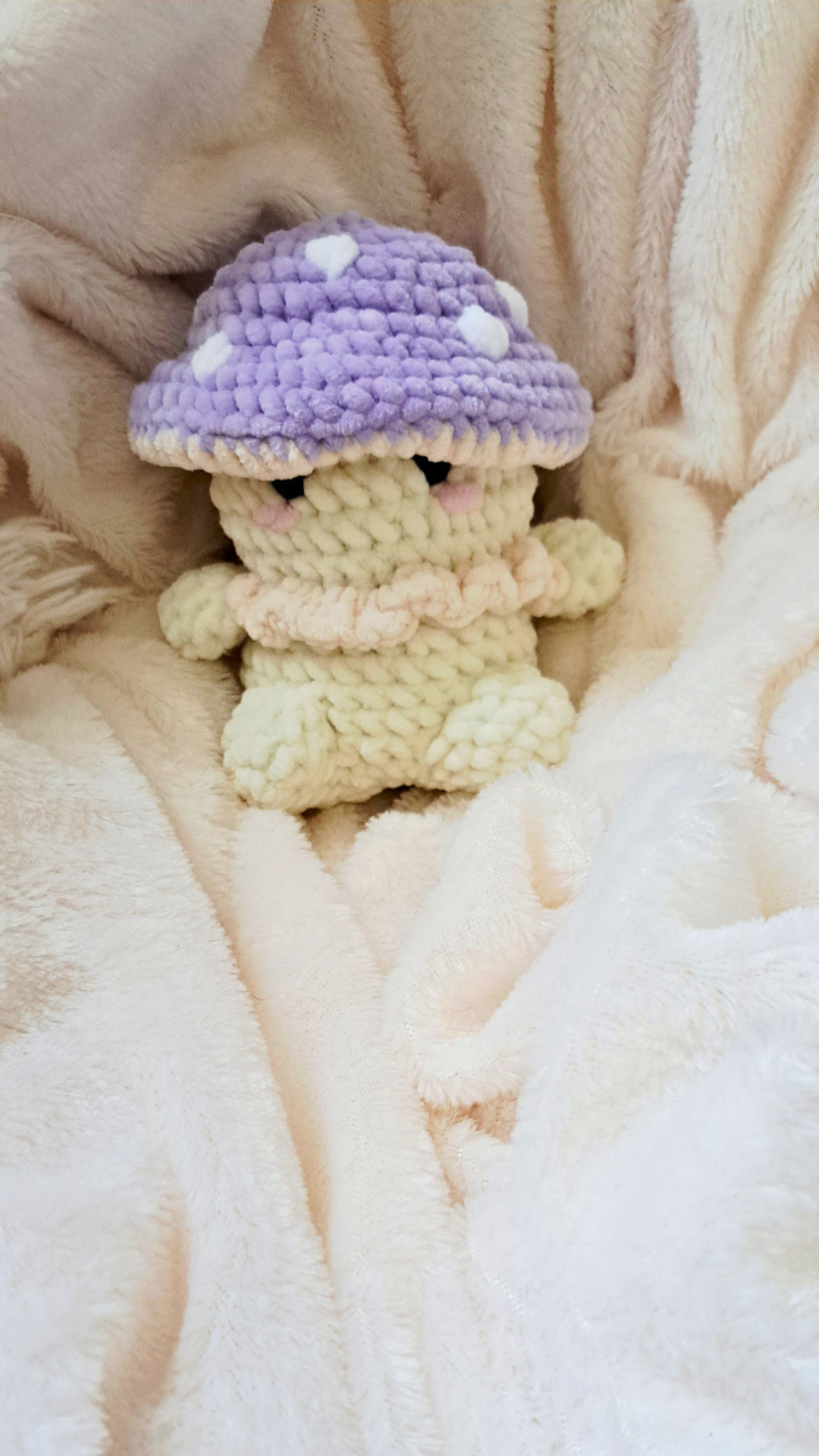 Mushroom Sprout | Handmade Crochet Mushroom Plushie