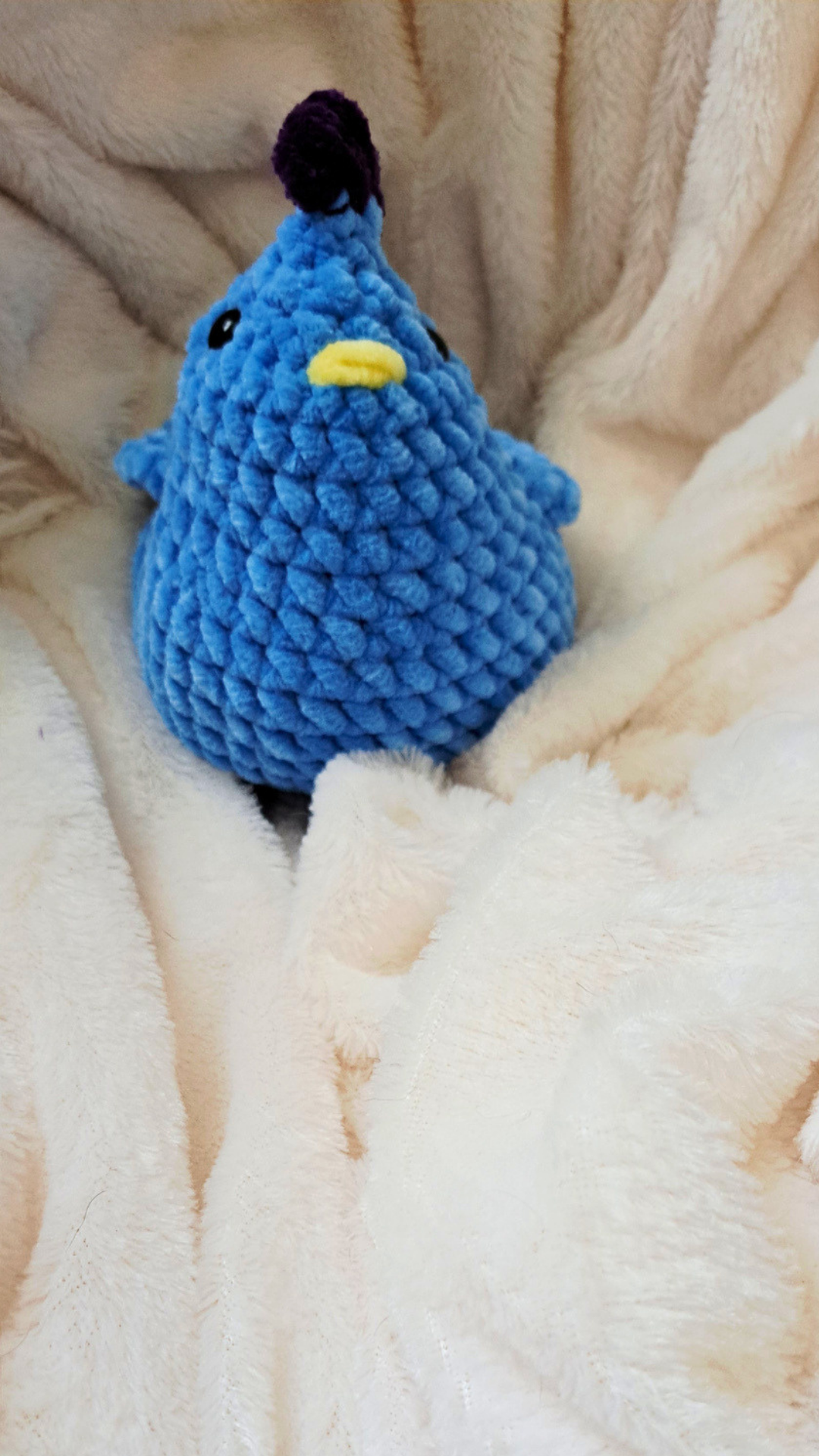 Bluebell Chicken | Handmade Crochet Chicken Plushie