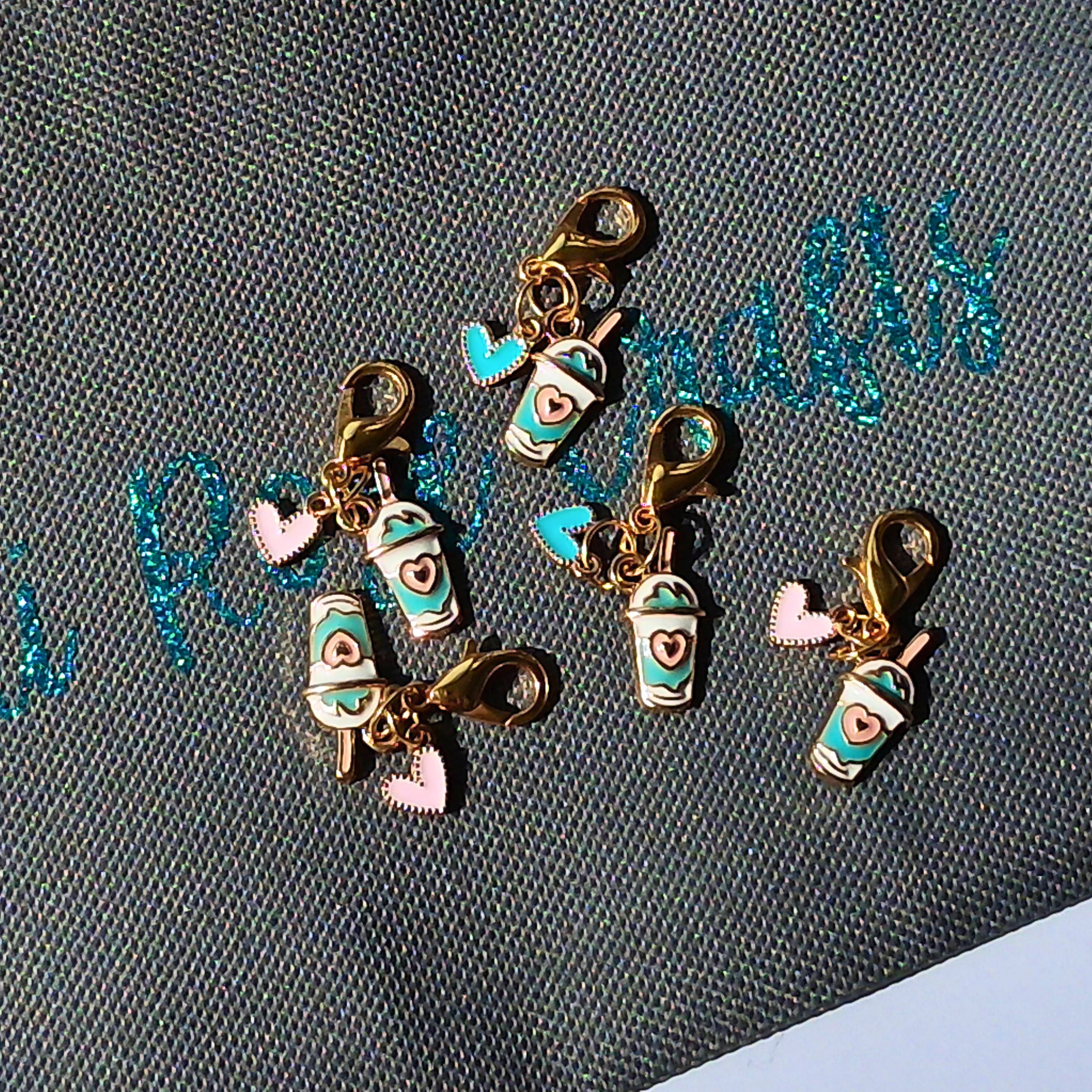 Boba Tea Zipper Pull Charm