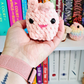 Pocket Bunny Crochet Plush | Mini Bunny Plushie | Cute Pink Rabbit | Handmade Pocket Plush | Easter Basket Gift