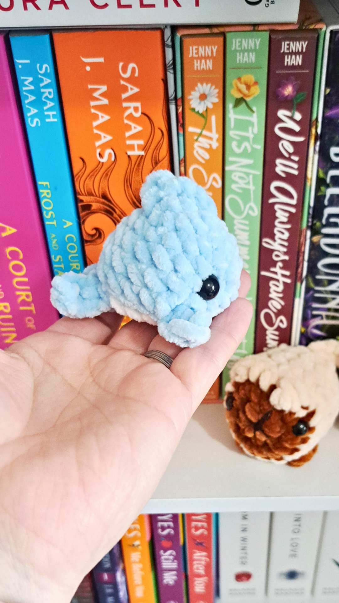 Tiny Pocket Crochet Dolphin Plush