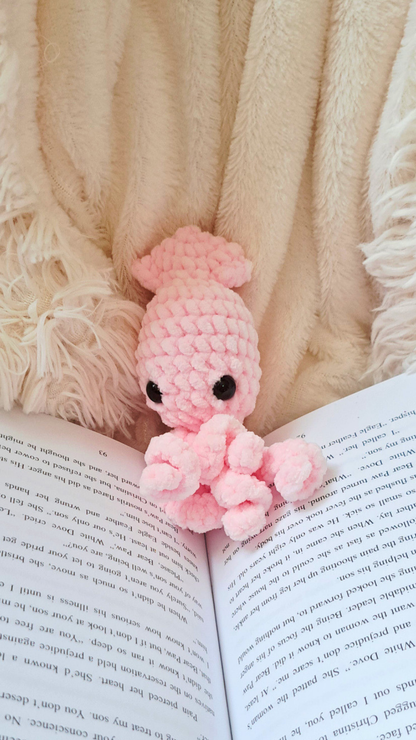 Crochet Squid Plush | Baby Squid Stuffed Animal | Cute Ocean Plushie | Handmade Sea Creature
