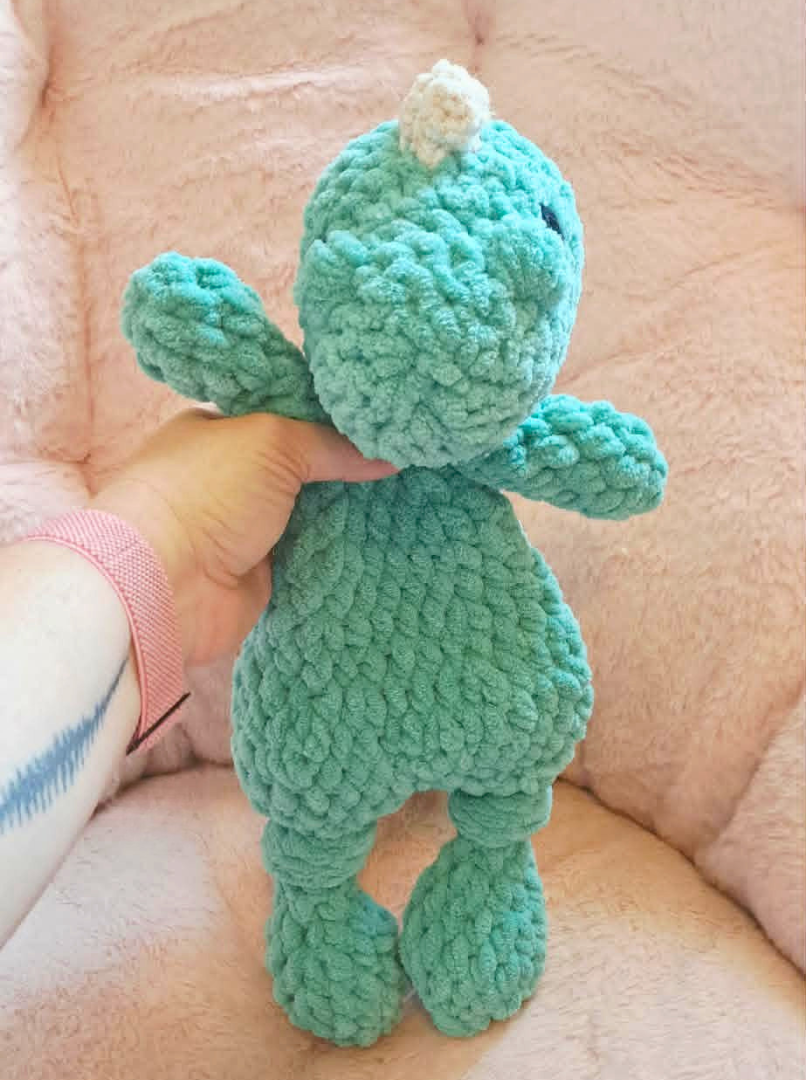 Mossy Snuggle Dino Lovey – A Gentle Guardian of Cozy Moments