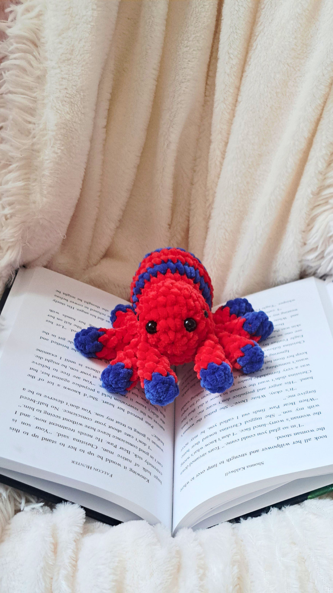 Crochet Spider Plush | Cute Spooky Spider Stuffed Animal | Halloween Plushie | Kawaii Spider | Handmade Crochet Plush