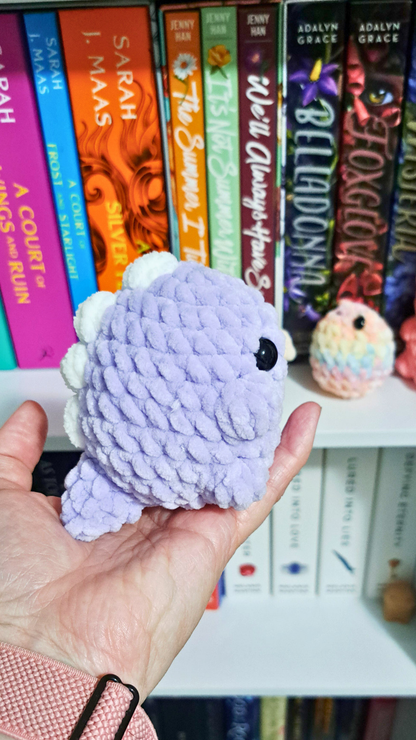 Little Chubby Dino Crochet Plush | Mini Dinosaur Plushie | Cute Dinosaur Stuffed Animal | Handmade Dino Gift | Pocket Dinosaur
