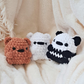 Tiny Crochet Bear Plush | Pocket Bear Stuffed Animal | Mini Polar Bear & Panda | Handmade Crochet Plushie | Cute Small Gift