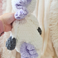 Crochet Unicorn Lovey | Soft Baby Unicorn Plush | Lavender & White Nursery Lovey | Handmade Baby Gift | Unicorn Security Blanket
