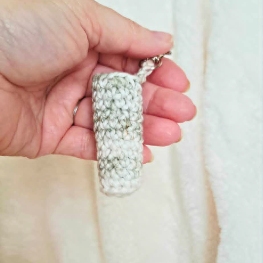 Crochet Lip Balm Holder Keychain | Handmade Chapstick Cozy | Lip Balm Keychain | Purse & Backpack Accessory