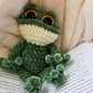 Hopper Frog | Handmade Crochet Frog Plushie