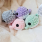 Mini Crochet Whale Plush | Pocket Whale Stuffed Animal | Handmade Ocean Plushie | Tiny Sea Animal | Cute Desk Buddy | Whale Gift