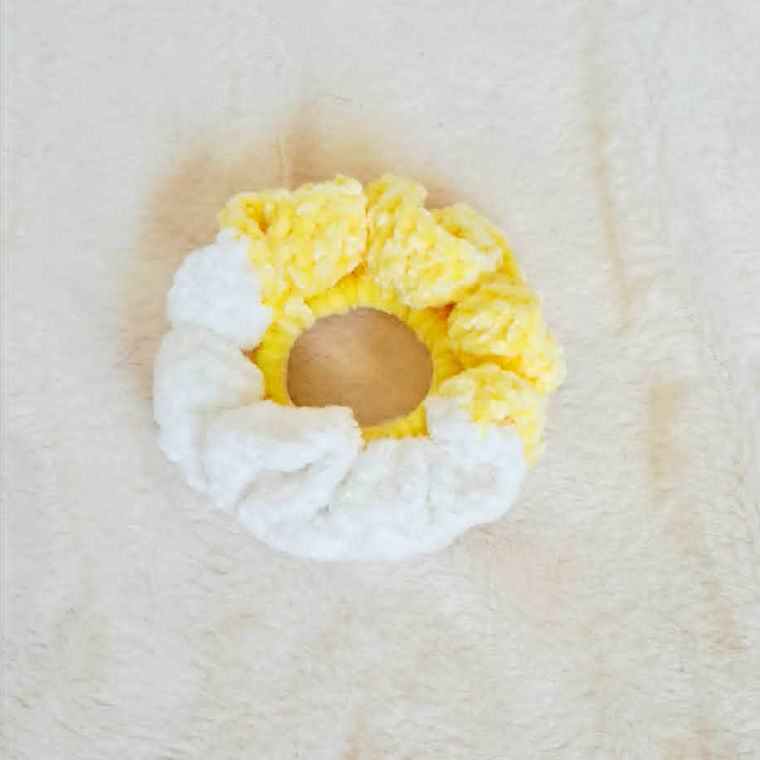 Crochet Scrunchie | Velvet Hair Scrunchie | Handmade Hair Accessory | Soft Crochet Hair Tie | Gift for Her