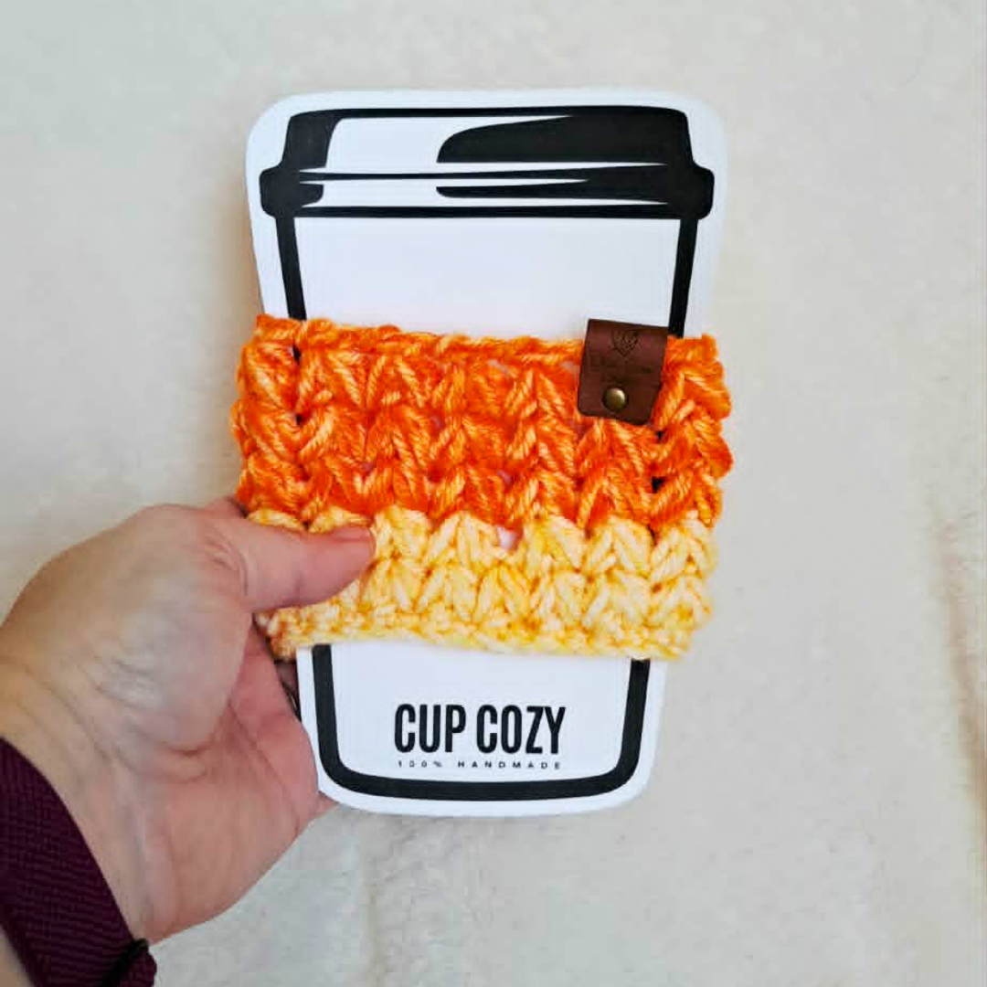 Crochet Cup Cozy | Reusable Coffee Cup Sleeve | Handmade Coffee Cozy | Crochet Drink Sleeve | Gift for Coffee Lover