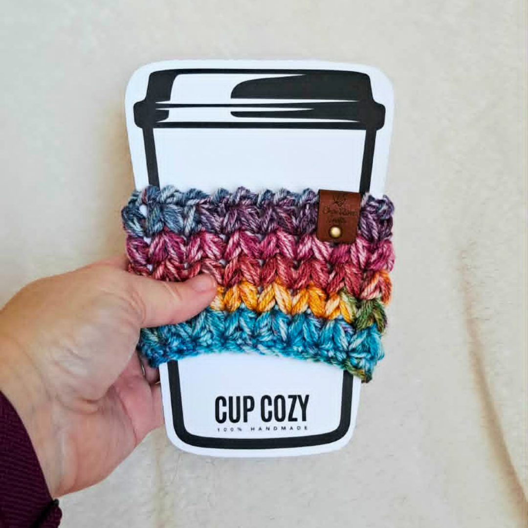 Crochet Cup Cozy | Reusable Coffee Cup Sleeve | Handmade Coffee Cozy | Crochet Drink Sleeve | Gift for Coffee Lover