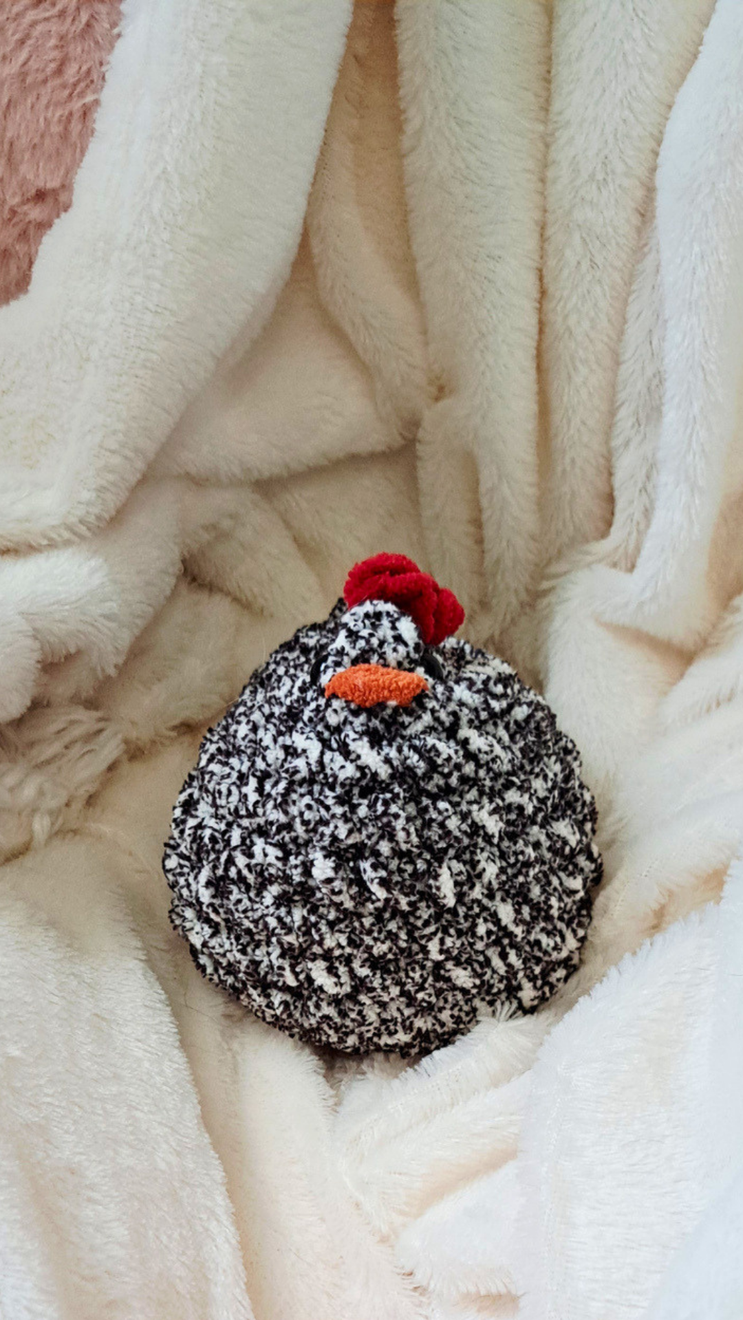 Mabel Chicken Crochet Plush | Chubby Hen Stuffed Animal | Handmade Farm Animal Plushie | Cute Crochet Chicken | Chicken Lover Gift