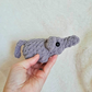 Tiny Crochet Elephant Plushie | Mini Elephant Stuffed Animal | Handmade Crochet Animal | Cute Small Plush | Elephant Lover Gift