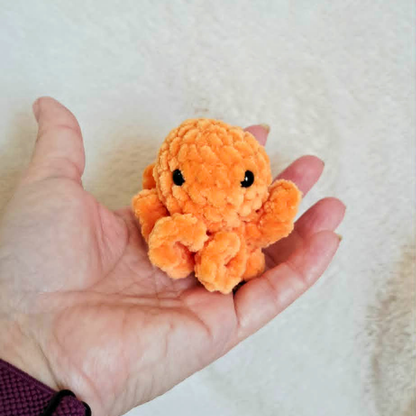Tiny Crochet Worry Octopus | Mini Fidget Plush | Pocket Octopus | Handmade Sensory Buddy | Small Crochet Plushie