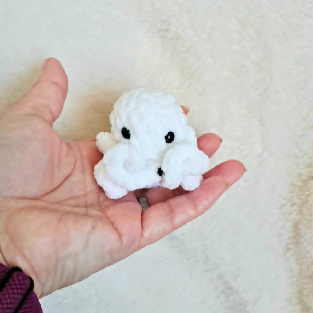 Tiny Crochet Worry Octopus | Mini Fidget Plush | Pocket Octopus | Handmade Sensory Buddy | Small Crochet Plushie