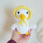 Crochet Goose Plush | Goose in Rain Hat | Handmade Goose Stuffed Animal | Cute Farm Animal Plush | Cottagecore Crochet Goose