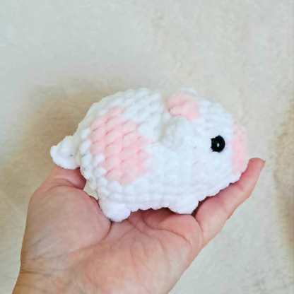 Mini Crochet Cow Plush | Handmade Cow Stuffed Animal | Tiny Farm Animal Plushie | Cute Pocket Cow | Cow Lover Gift